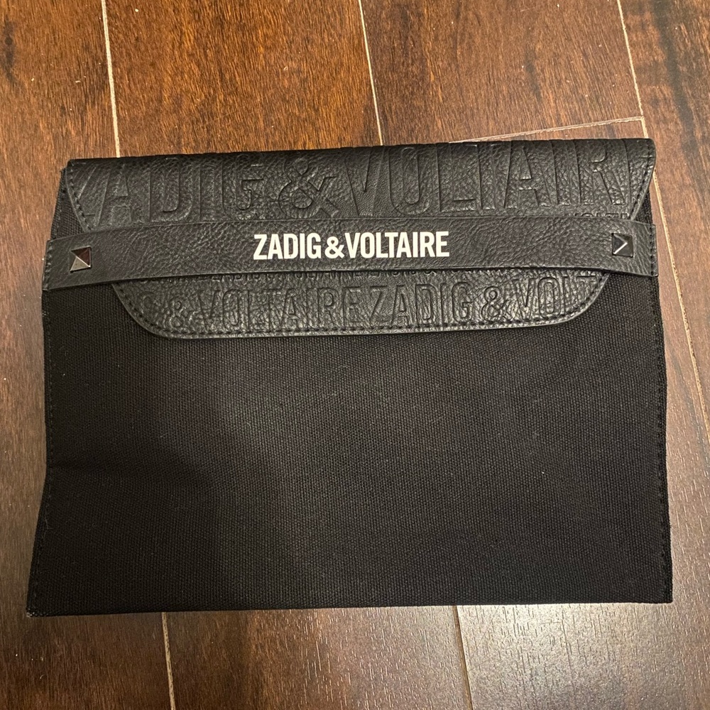 BN Zadig & Voltaire oversized clutch/small tablet case/travel document bag